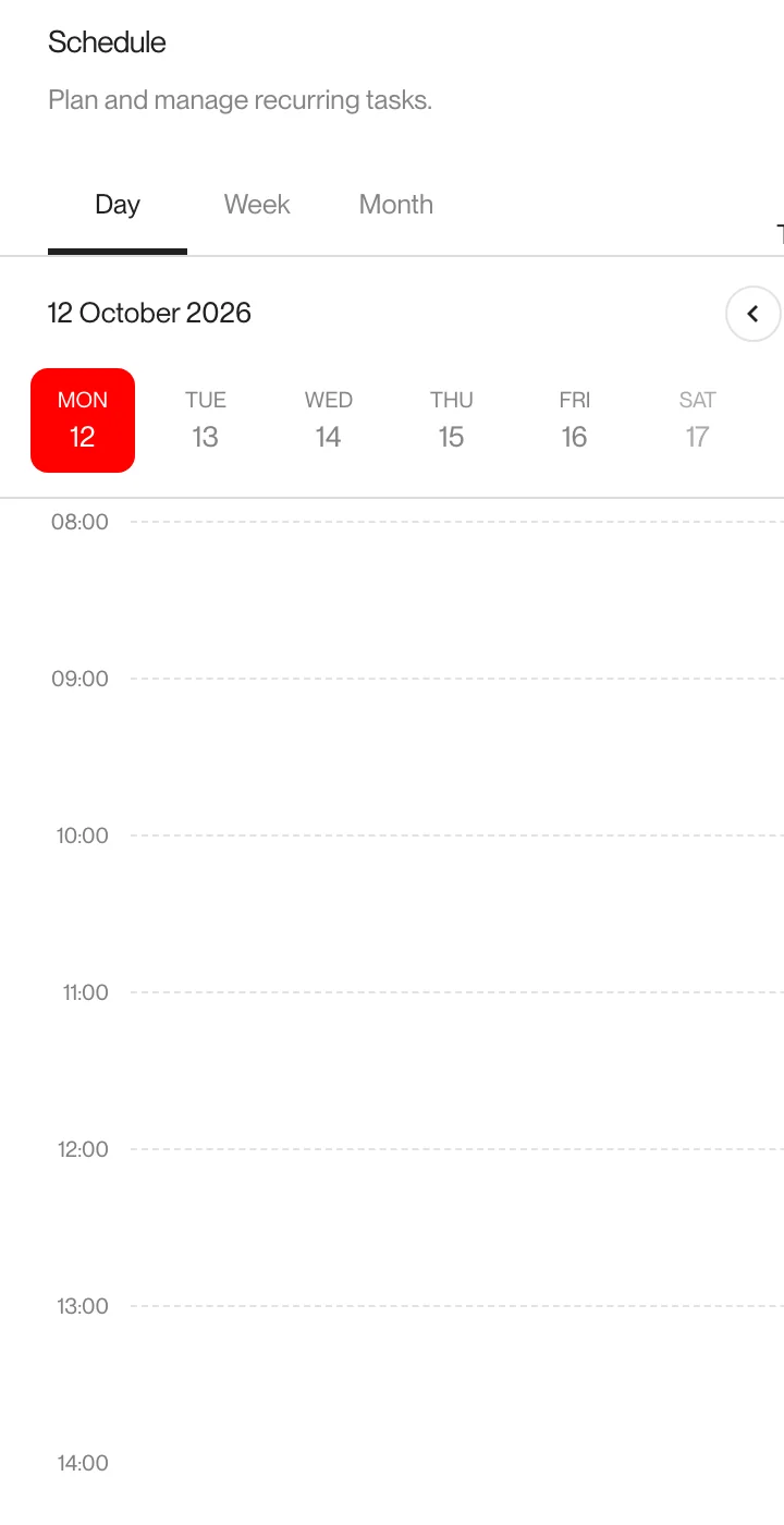 Scheduled tasks in IDEalize